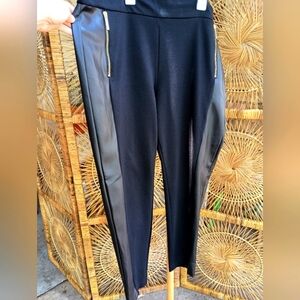 Michael Kors Black Women's Pants with Zipper Detail_2X